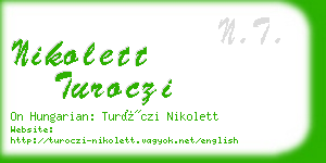 nikolett turoczi business card